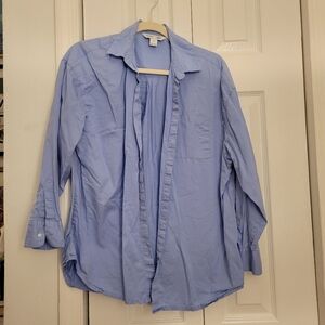 Old Navy Sky Blue Boyfriend Shirt